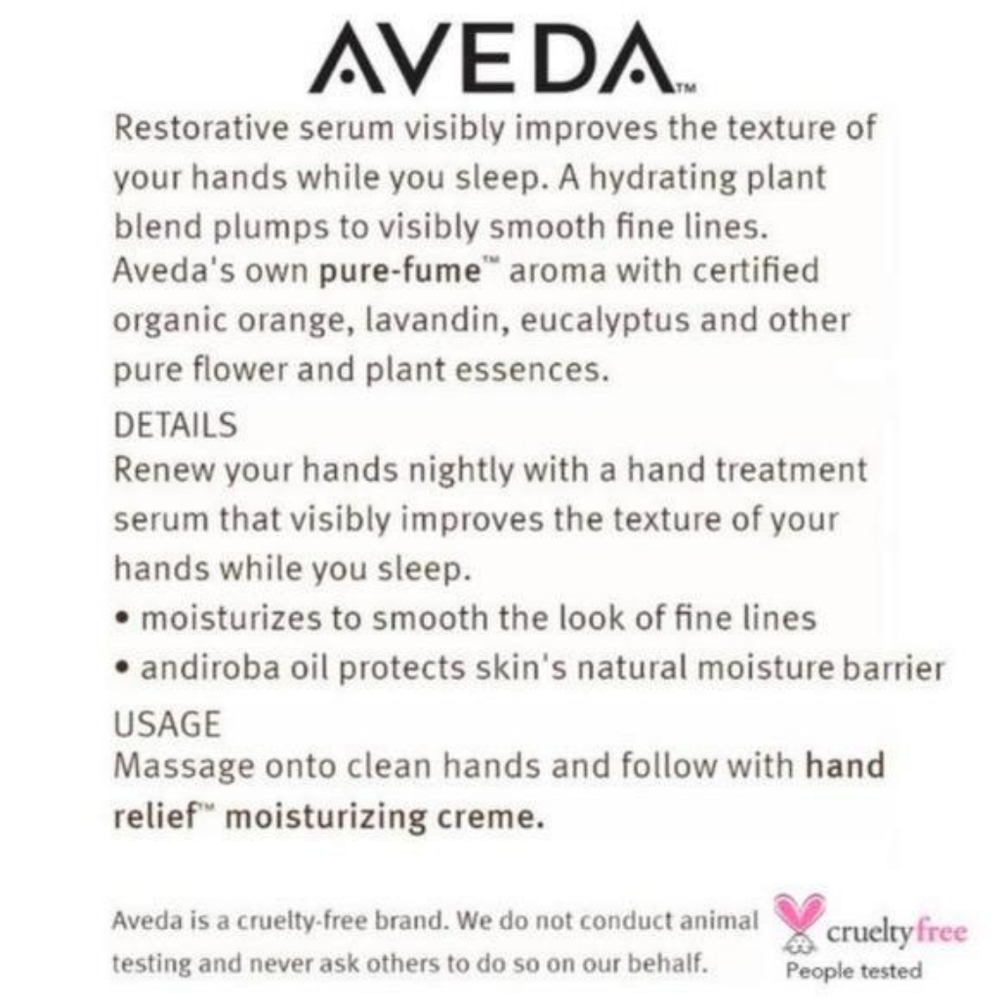 AVEDA Hand Relief Night Renewal Serum - Picture 2 of 8